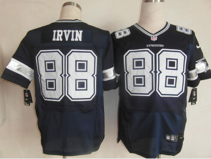 Dallas Cowboys 88 Irvin Blue Nike Elite Jersey